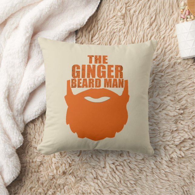 Grappig bebaarde quotes gember baard man kussen (Deken)