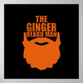 Grappig bebaarde quotes gember baard man poster (Voorkant)