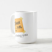 Grappig bedankt dat je jezelf bent koffiemok (Voorkant links)