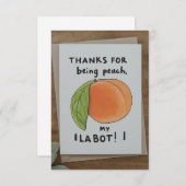 Grappig bedankt kaart (Voorkant / Achterkant)