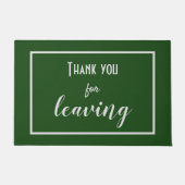 Grappig "Bedankt voor het verlaten" Introvert Anti Deurmat (Voorkant)