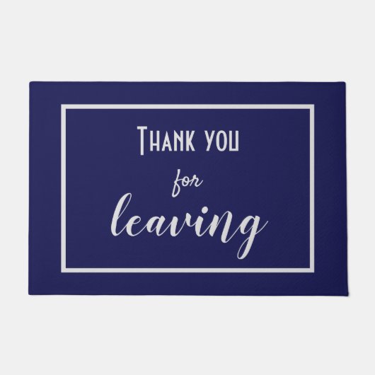 Grappig "Bedankt voor het verlaten" Introvert Anti Deurmat (Voorkant)