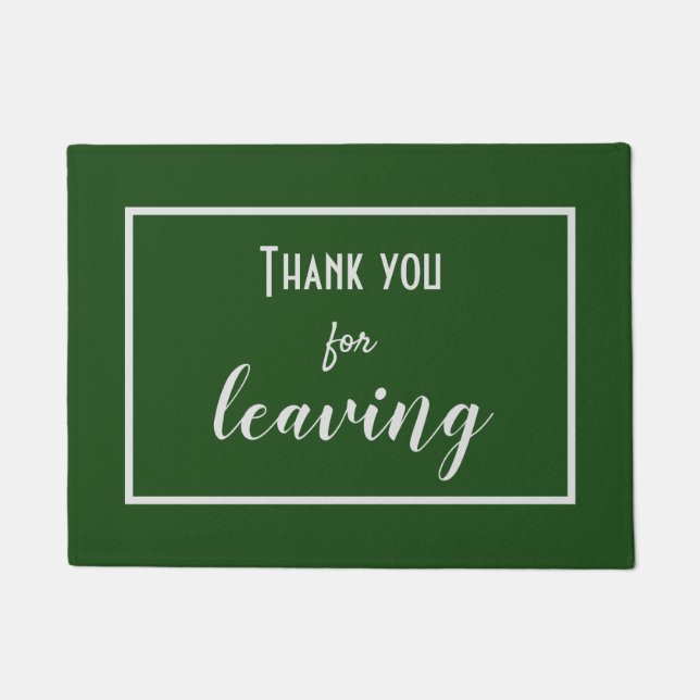 Grappig "Bedankt voor het verlaten" Introvert Anti Deurmat (Voorkant)