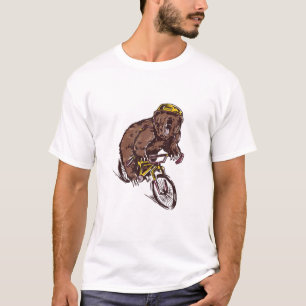 Grappig Beer dat een bike fiets Dierenvriend bestu T-shirt