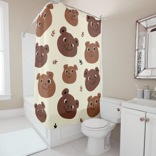 Grappig beer douchegordijn (In situ)