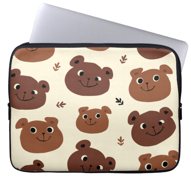 Grappig beer laptop sleeve (Voorkant)