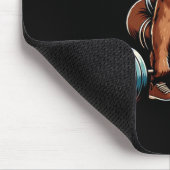 Grappig Beer Lifting Gewichten Bodybuilding Workou Muismat (Hoek)