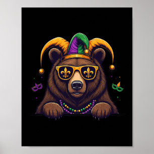 Grappig Beer Mardi Gras Festival Carnaval Vrouwen Poster