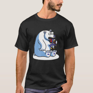 grappig beer pinguïn-ijs t-shirt