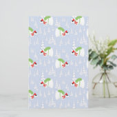 grappig beer santa briefpapier (Staand voorkant)