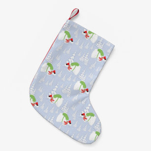 grappig beer santa kleine kerstsok