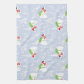 grappig beer santa theedoek (Verticaal)