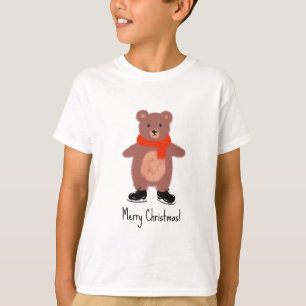 Grappig beer schaatsen t-shirt