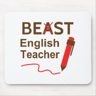 Grappig Beest of Beste Engelse Leraar Muismat