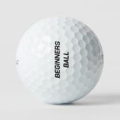 Grappig "Beginners Ball" Golfballen (Voorkant)