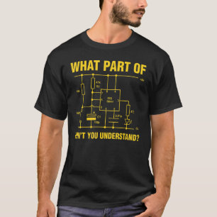 Grappig begrijpen elektrische elektricien E T-shirt