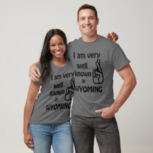 Grappig, bekend in Wyoming Raglan T-shirt