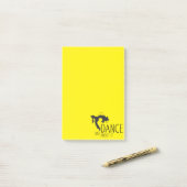 Grappig bericht - gewoon dans over het 1 post-it® notes (Op bureau)