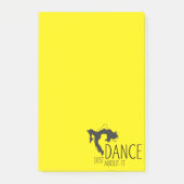 Grappig bericht - gewoon dans over het 1 post-it® notes (Voorkant)