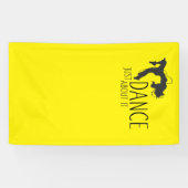 Grappig bericht - gewoon dans over het 1 spandoek (Horizontaal)