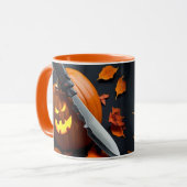 Grappig bericht - Wicked Pumpkin Coffee Mok (Voorkant links)