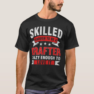 Grappig beroep citaat geschoolde tekenaar t-shirt