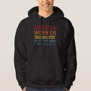Grappig beroep citaat sanitair werknemer hoodie