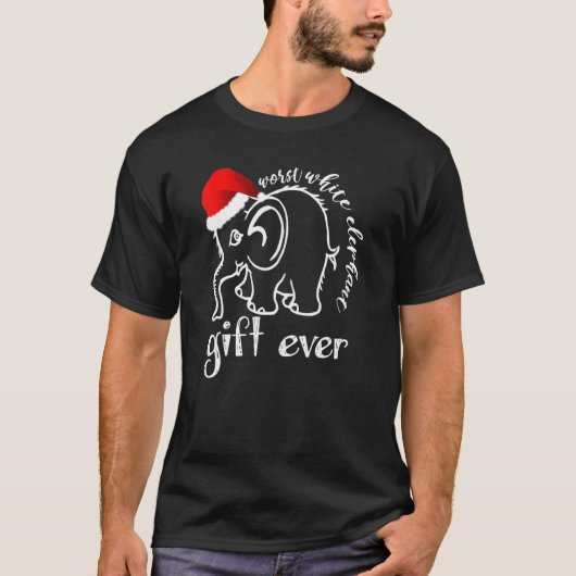 Grappig Best Worst White Elephant Christmas T-shirt (Voorkant)