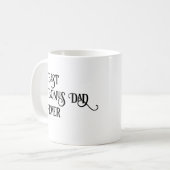 Grappig beste bonusvader ooit voor vaderdag koffiemok (Voorkant links)