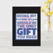 Grappig beste cadeau voor schoonvader kaart (Gele Bloem)
