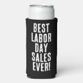 Grappig "Beste Labour Day Sales Ooit." Zwart & Wit (Seltzer Voorkant)