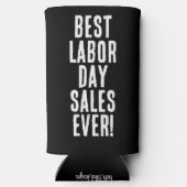 Grappig "Beste Labour Day Sales Ooit." Zwart & Wit (Achterkant)