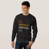 Grappig Beste Perzische Kat Grootvader Ooit Shirte Trui (Voorkant volledig)