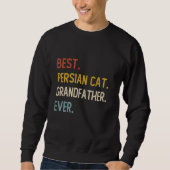 Grappig Beste Perzische Kat Grootvader Ooit Shirte Trui (Voorkant)