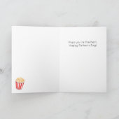 Grappig Beste Poppen Popcorn Pun Vaderdag Kaart (Binnen)