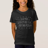 Grappig Beste Wiskunde lost uw eigen probleem Kind T-shirt (Voorkant)