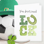 Grappig bewerkbaar Irish Luck St Patricks Day Kaar Aankondiging