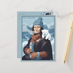 Grappig Bezoek Alaska Briefkaart