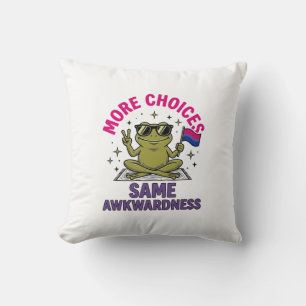Grappig Bi Kikker Pride T-shirt ontwerp_1 Kussen