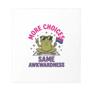 Grappig Bi Kikker Pride T-shirt ontwerp_1 Notitieblok