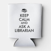 Grappig bibliothecaris geschenk idee houden kalm K Blikjeskoeler (Voorkant)