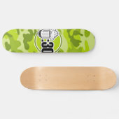 Grappig Bier : 30, felgroene camo, camouflage Skateboard (Horizontaal)