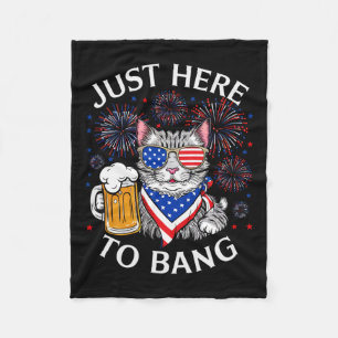 Grappig bier 4 juli kat liefhebber gewoon hier om fleece deken