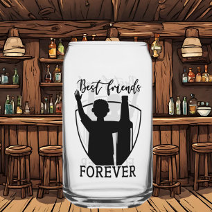 Grappig bier bucket list word art Can Glass Blikvorm Glas