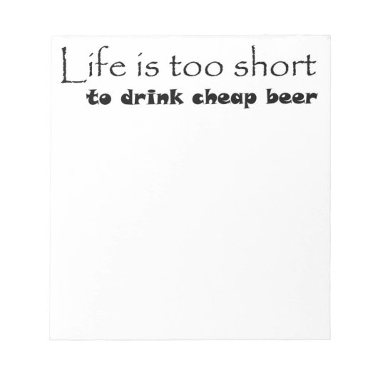 Grappig bier citeert notitieblok unieke cadeauidee (Voorkant)
