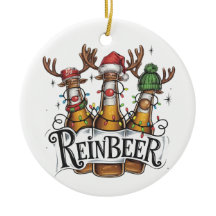 Grappig Bier Keramisch Ornament