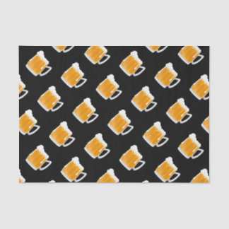 Grappig bier mok feestpatroon tissuepapier