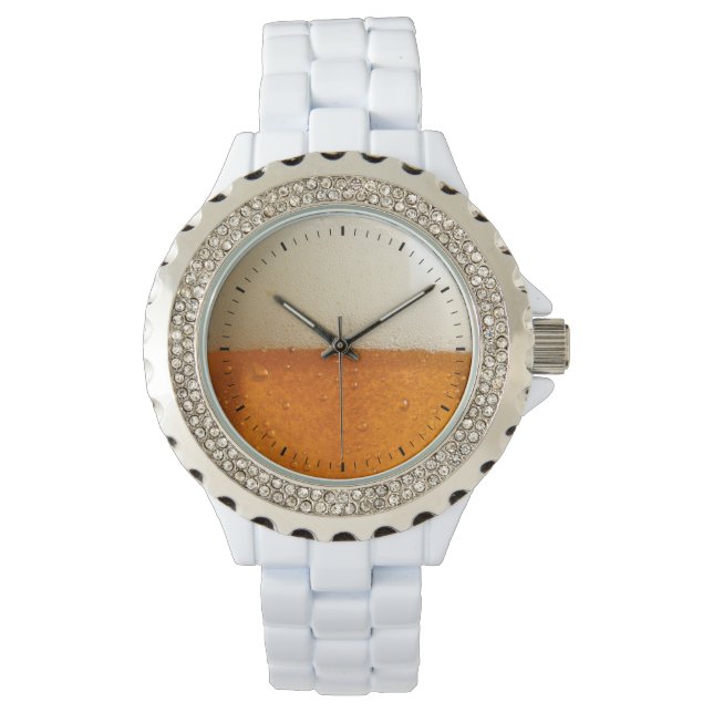 Grappig bier op maat voor mannen horloge (Voorkant)