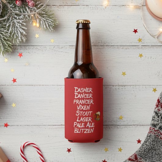 Grappig bier rendieren namen Kerstmis Flesjeskoeler