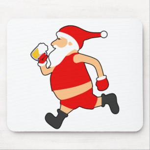 grappig bier santa kerstmis muismat